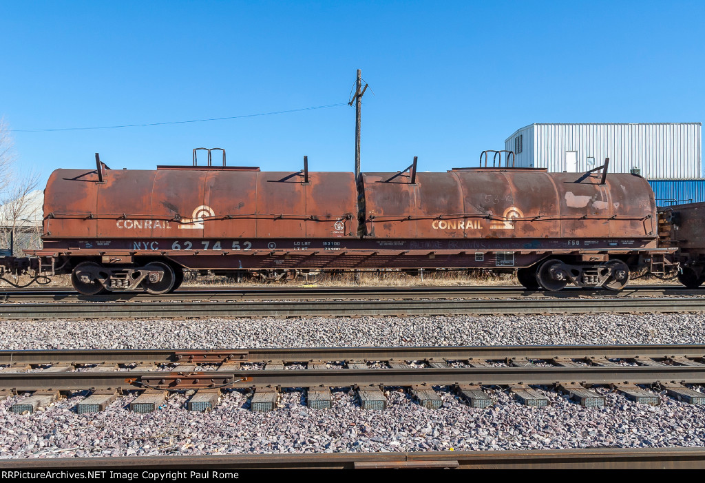 NYC 627452, Conrail Steel Coil Car on UPRR